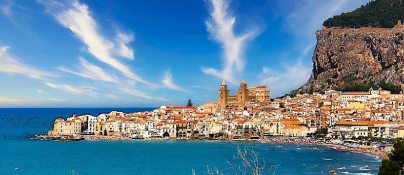 A coastal city